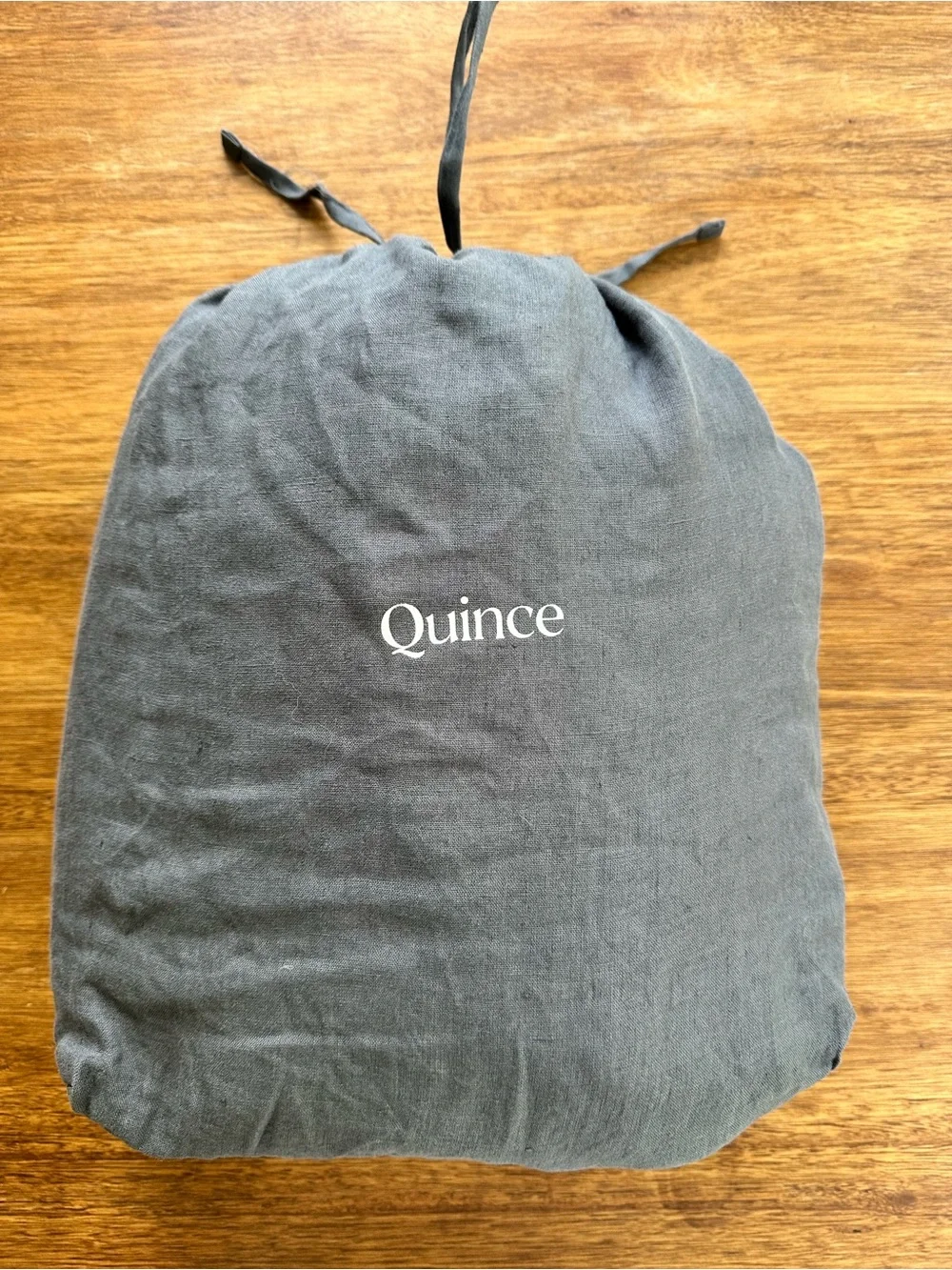 NWOT Quince European Linen Duvet Cover Set In Nightfall - Full/Queen With Shams - Picture 6 of 9